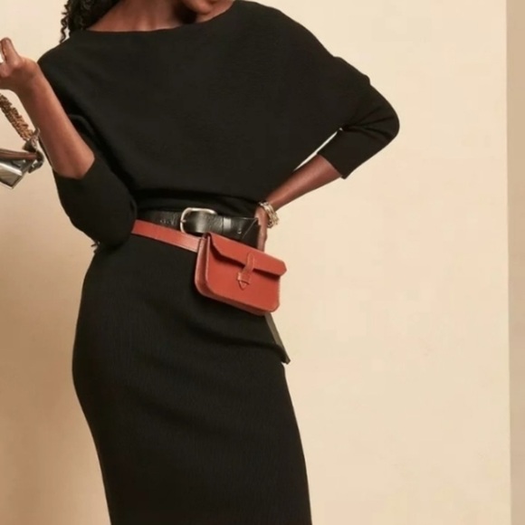 Banana Republic Boat Neck Knit Dress XS midi - Picture 2 of 5